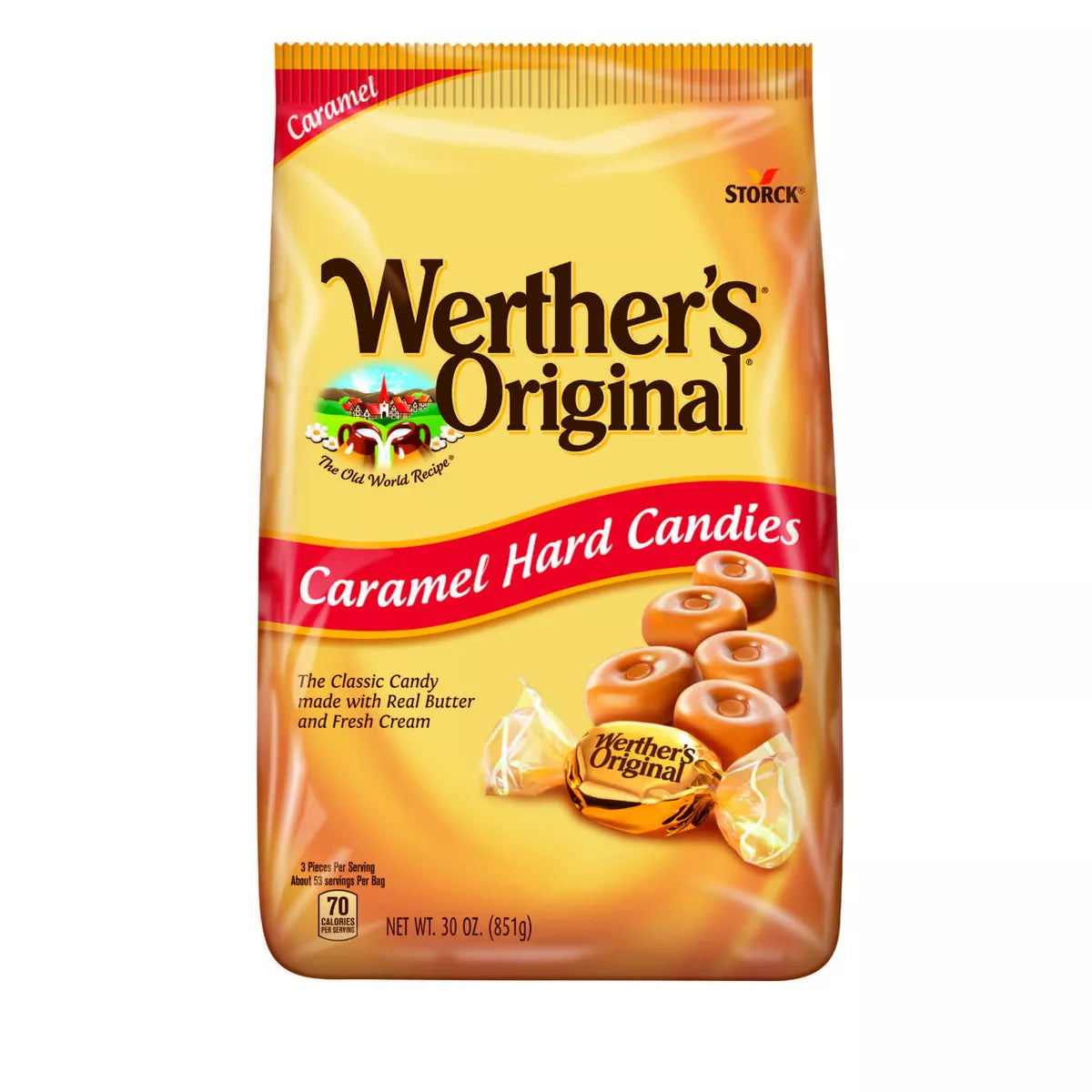 Werther's Caramel Hard Candies 30oz